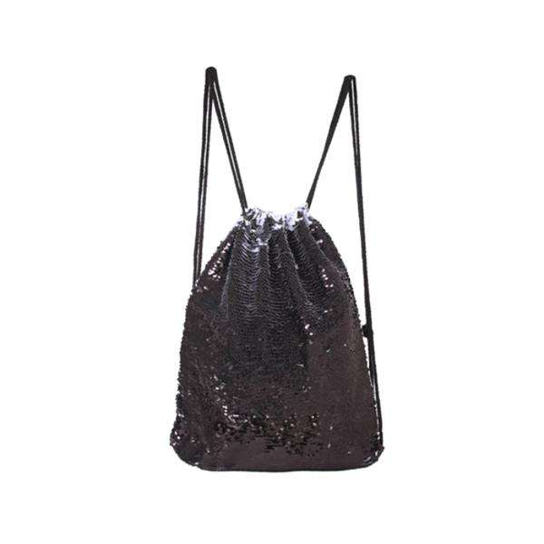 Sequin Draw Cord Bag