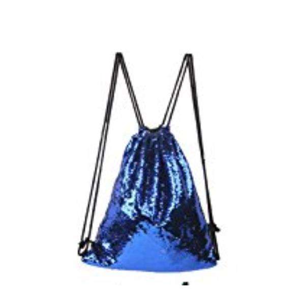 Sequin Draw Cord Bag