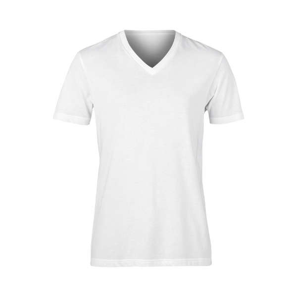 160gram Cotton V-Neck - White - Hopper