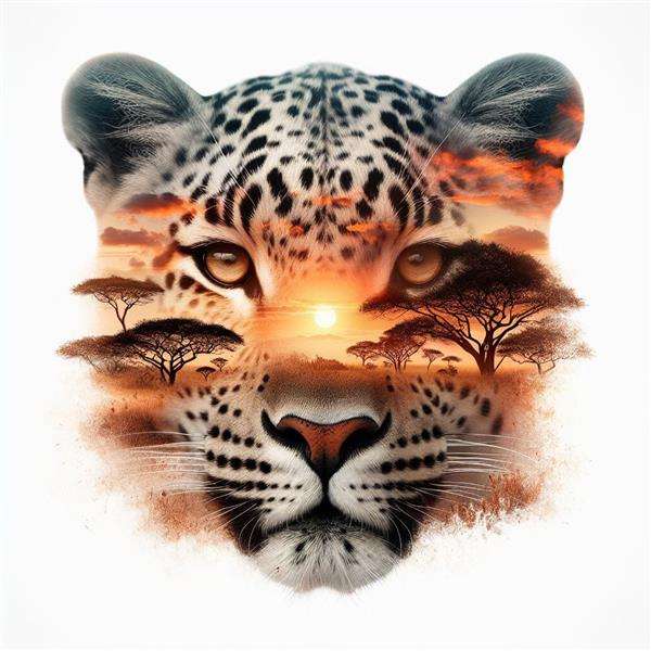 DTF Pre-Prints - African 06 - Cheetah