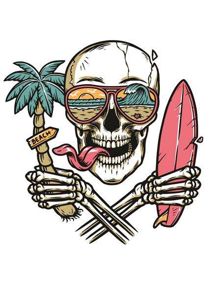 DTF Pre-Prints - Skull 02