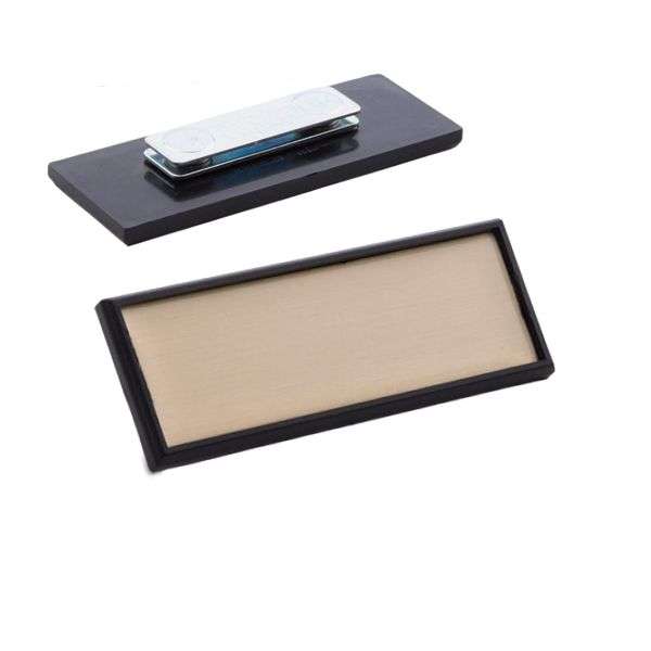 Name Badge  Metal with Plastic backing - 75x25mm - Sublimation Blank