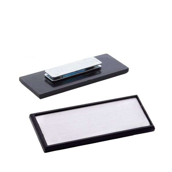 Name Badge  Metal with Plastic backing - 75x25mm - Sublimation Blank