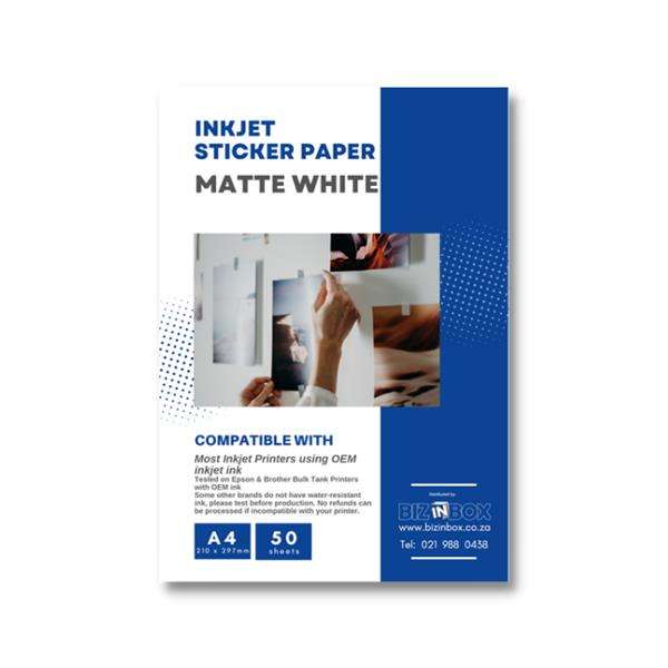 Sticker Paper - Matte - 5 Packs