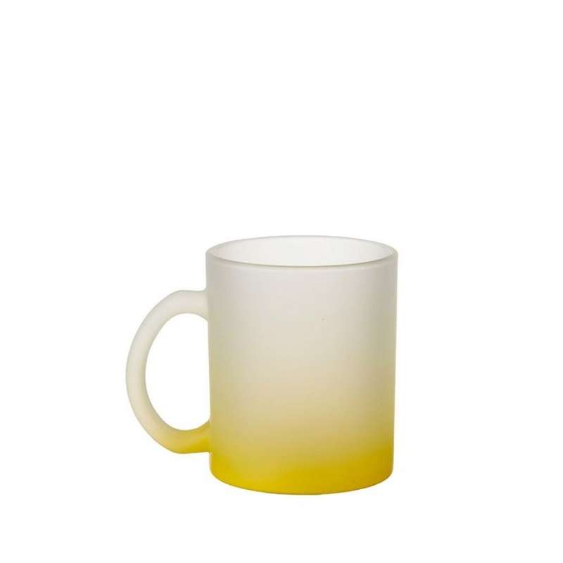 Coffee Mug Frosted Yellow Tint