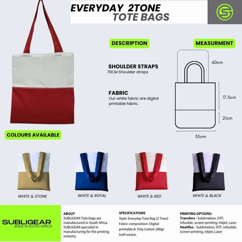 Everyday Tote Bag - Two Tone