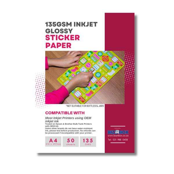 Sticker Paper - 135gr - Gloss
