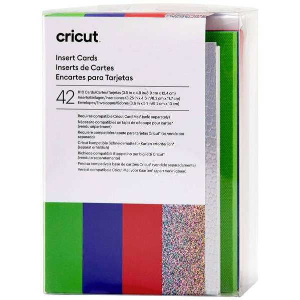 Cricut Insert Cards Rainbow R10 Card set Red, Blue, Green