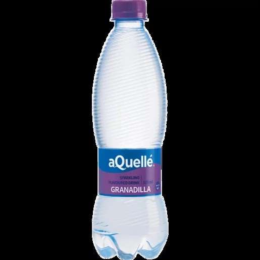 aQuellé Granadilla Flavoured Sparkling Water 500ml Bottle
