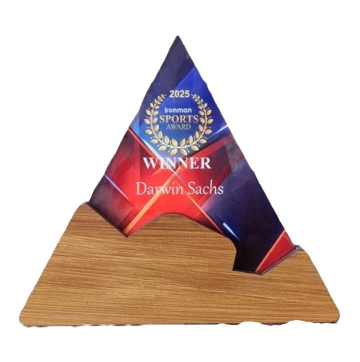 Trophy - Wood &amp; Acrylic - Triangle