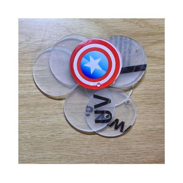 Premium Cast Acrylic Keyring Blanks for Sublimation & Vinyl