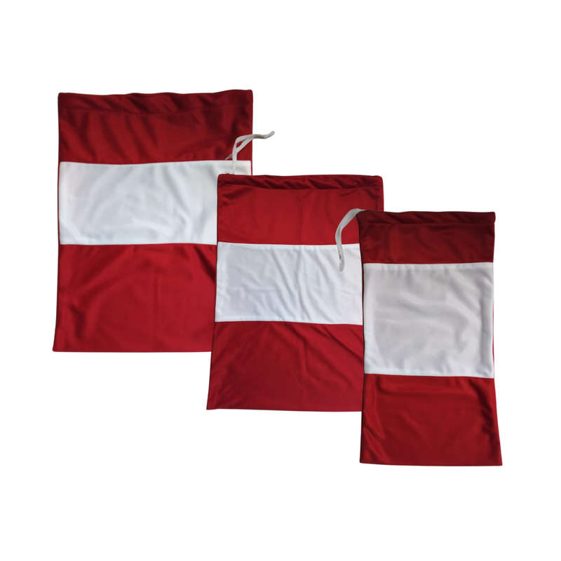 Santa Sack - Polyester - Fluffy Trim - Large