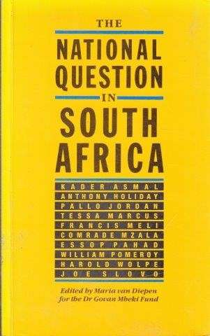 The National Question In South Africa - Van Diepen, Maria 0.30kg