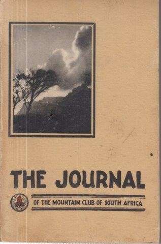 The Journal of the Mountain Club of South Africa 1933, No 36 - Mountain Club Of Sa 0.46kg