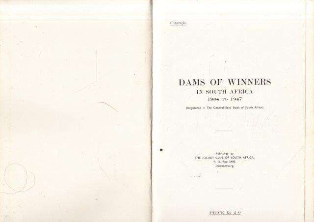 Dams of Winners in South Africa 1st August 1904 to 31st July 1947 - Kelley-Patterson, Mr. W. 0.50kg