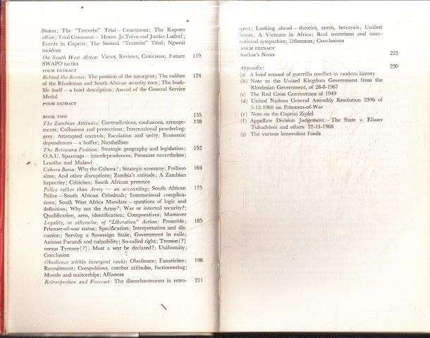 Terrorism - The First Full Account In Detail of Terrorism & Insurgency in Southern Africa - Morris,