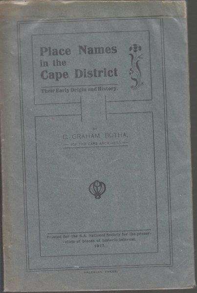 Place Names in the Cape District - Botha, C. Graham