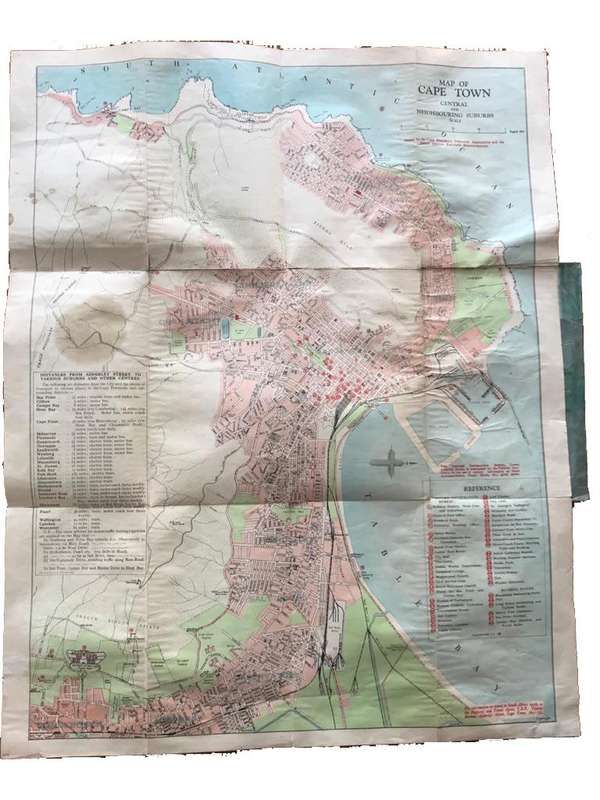 Map of Cape Town Central and Neighbouring Suburbs