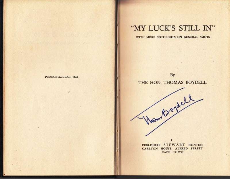 My Luck's Still In (Signed) - Boydell, Thomas