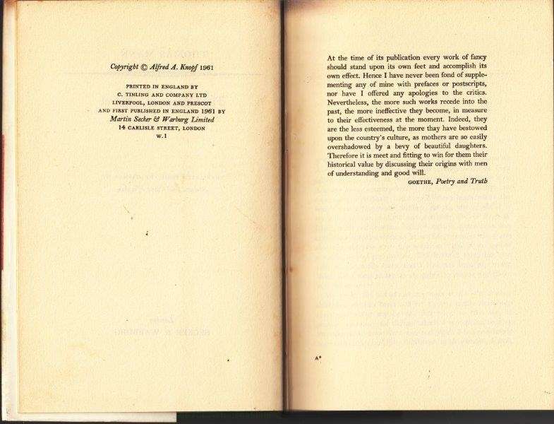 The Genesis of a Novel (Hardcover) - Mann, Thomas
