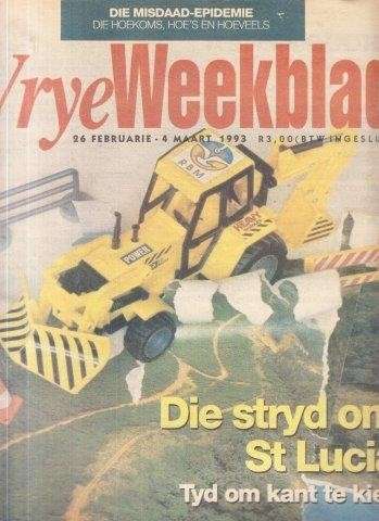 Vrye Weekblad No. 211 26 Februarie - 4 Maart 1993 - Vrye Weekblad