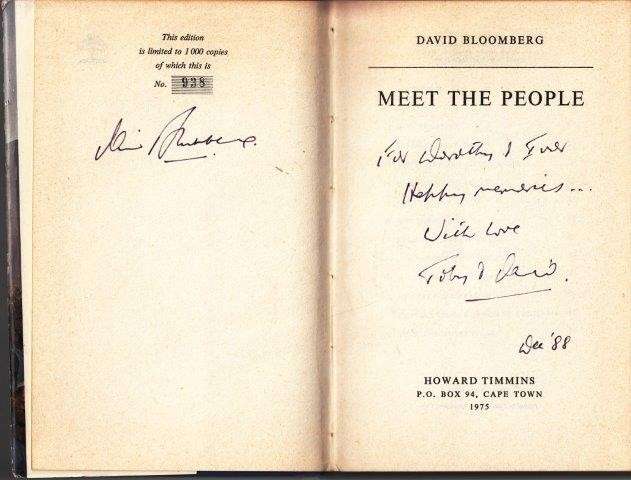 Meet the People (signed, limited edition No. 938 of 1000) - Bloomberg, David