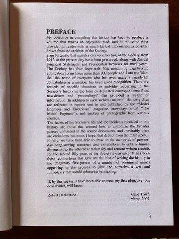 Model Citizens: 100 years record of Cape Town Society of Model Engineers (Signed)