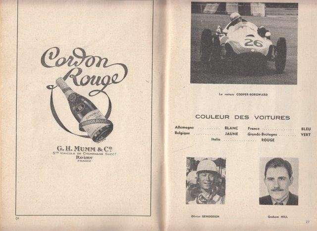 Grand Prix d'Europe Reims 5 juillet 1959 Racing Programme - Grand Prix