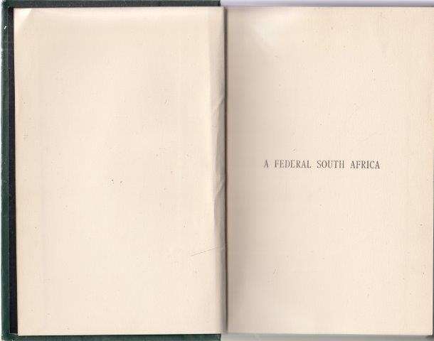 A Federal South Africa - Molteno, Percy Alport