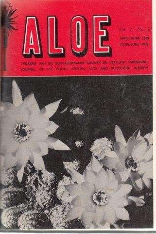 Aloe - Journal of the South African Aloe and Succulent Society. Vol. 7 Nos. 1-4