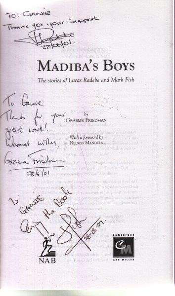 Madiba's Boys (Signed by the Author and Both Players!) - Friedman, Graeme