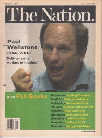The Nation Volume 275, Number 17 November 18, 2002