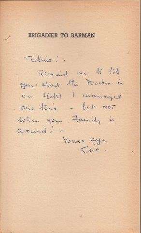 Brigadier to Barman (Signed) - Day, Eric