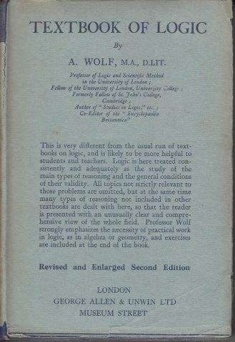Textbook of Logic (Hardcover) - Wolf, Abraham