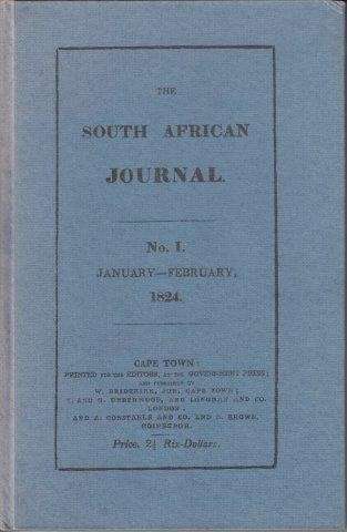 The South African Journal No. 1, January - February 1824 - No Author