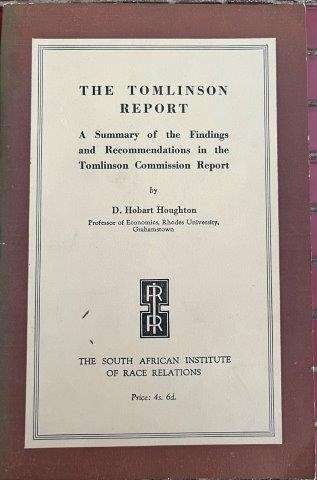 The Tomlinson Report - A Summary of the Findings and Recommendations of the Tomlinson Commission