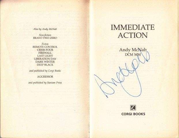 Immediate Action (Signed) - McNab, Andy