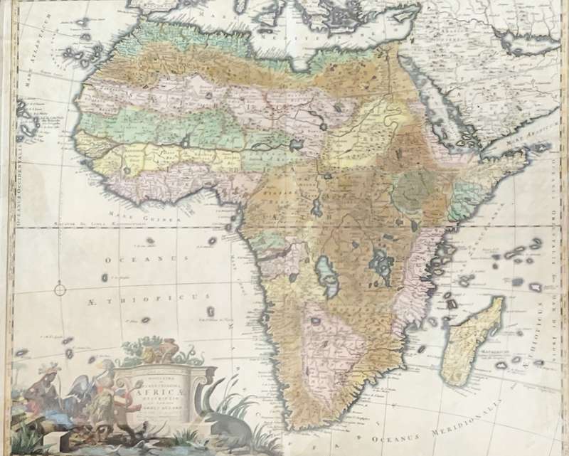 MAP OF AFRICA: Novissima et Perfectissima Africae Descriptio ex Formis Caroli Allard
