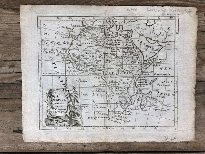 L'Afrique Divisee en ses Principaux Etats - Delaporte