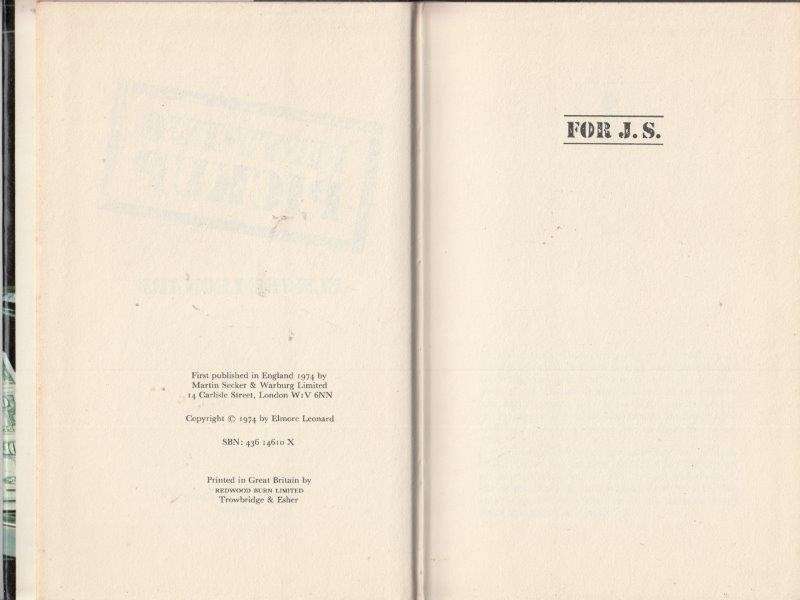 Fifty-Two Pick Up (First UK Edition) - Leonard, Elmore