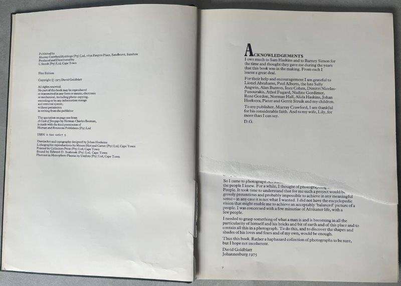 Some Afrikaners Photographed (Signed, limited Edition No. 101) - Goldblatt, David