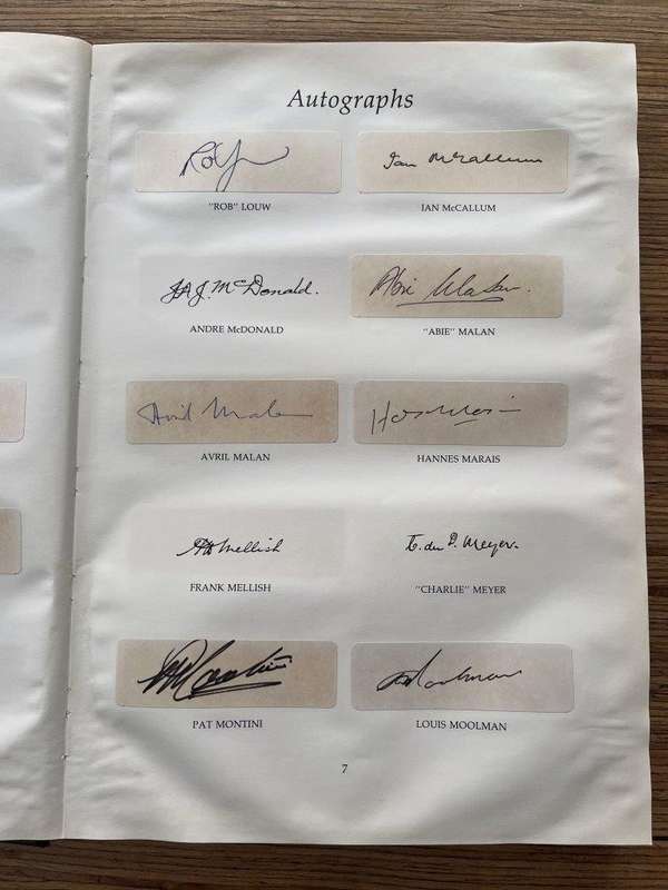 Doc Craven`s Tribute -- The Legends of Springbok Rugby 1889-1989 (Limited signed leather edition)