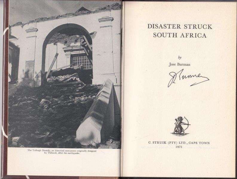 Disaster Struck South Africa (Signed) - Burman, Jose