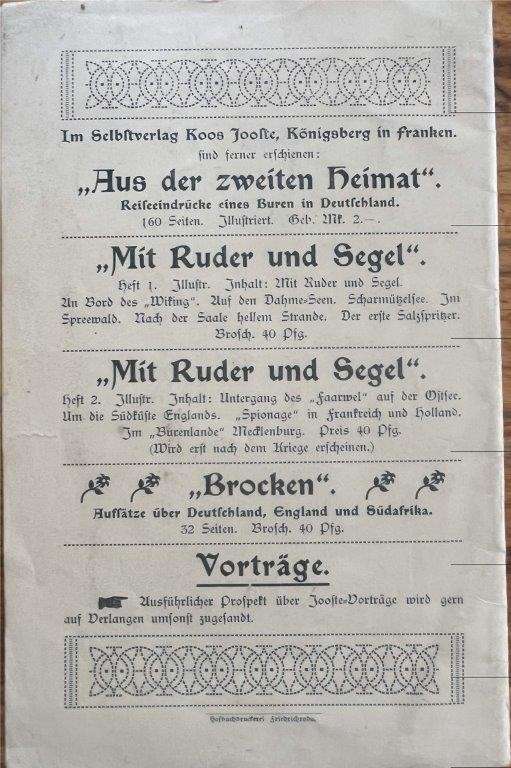 Aus dem Burenlande! - Jooste, J. P. (Koos)