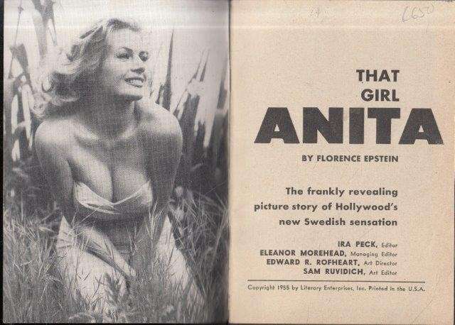 That Girl Anita. 60 Fabulous Photos of the Blond Venus Anita Ekberg - Epstein, Florence