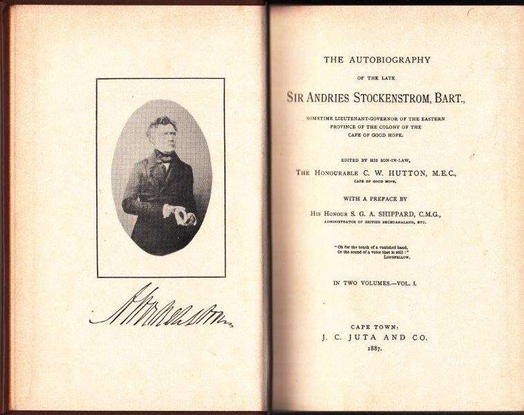 The Autobiography of the Late Sir Andries Stockenstrom (Africana Collectanea VIII/IX)