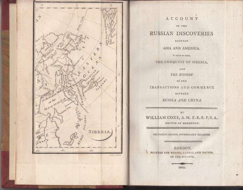 Account of the Russian Discoveries between Asia and America (1803, Hardcover) - Coxe, William
