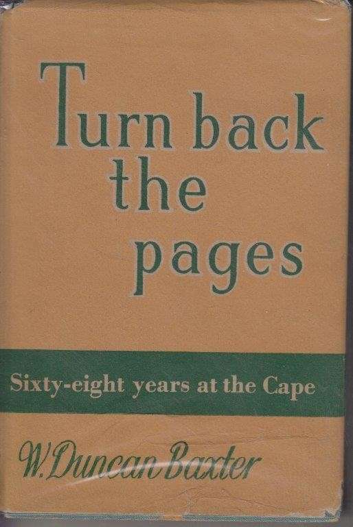 Turn Back the Pages (Hardcover, Signed) - Baxter, W. Duncan