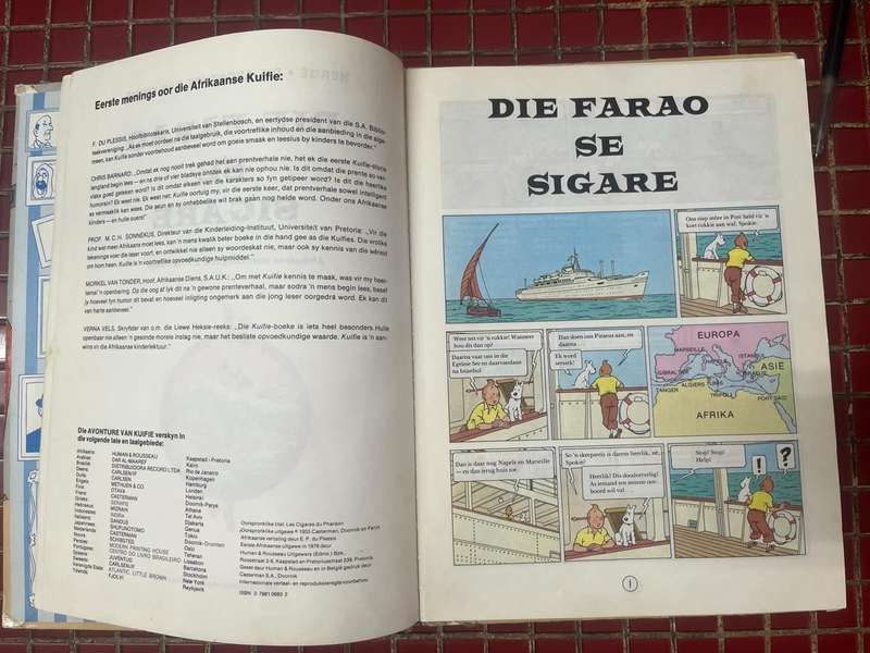 Die Avonture van Kuifie. Die Sigare van die Farao - Herge