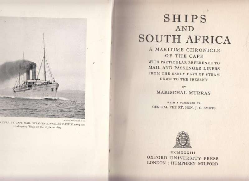 Ships And South Africa (Hardcover) - Murray, Marischal
